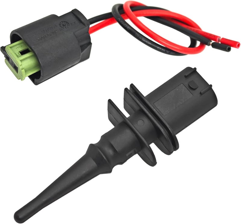 Formiden Outside Ambient Air Temperature Temp Sensor 65816905133 65816905050 with Connector Pigtail Plug Compatible with BMW 323i 325i 328i 330Ci 528i 530i 550i M3 M5 M6 X3 X5 X6 Z4 Z8 - Image 1